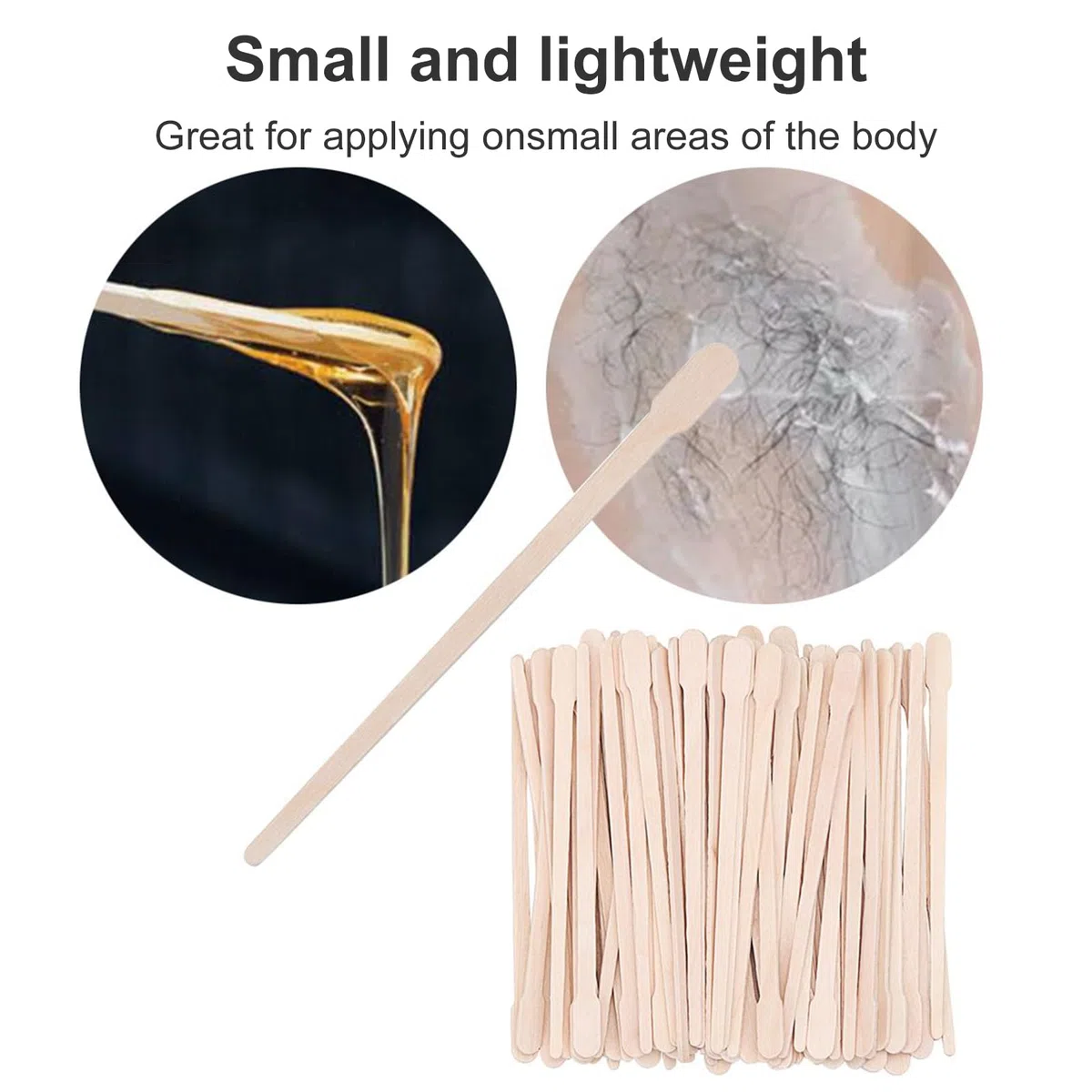 Spatule Cire Epilation, Spatule Bois Epilation, Baton Epilation Cire, Baton Cire Epilation, Spatule Bois pour Cire, 250 Pièces Bâtons de Cire, pour Épilation Sourcils Lèvres Corps, 3 Tailles