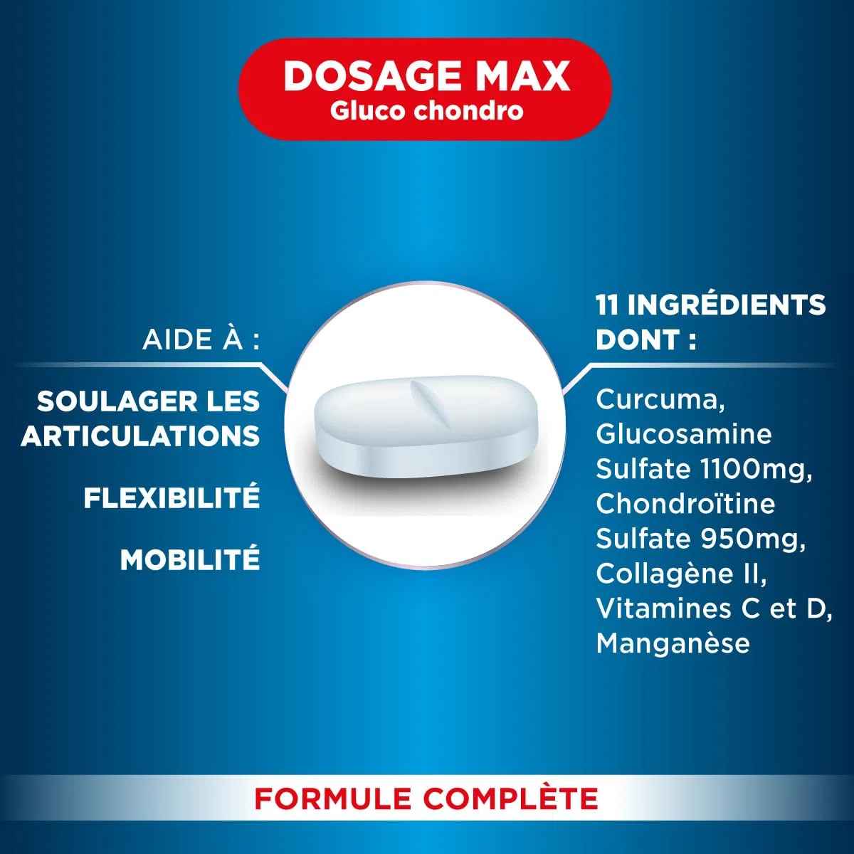 Forté Pharma - Forté Flex Max Articulations - Complement alimentaire articulations - Collagene hydrolysé, Curcuma, Glucosamine - Confort Articulaire, Mobilité, Souplesse - 120 comprimés, 1-3 mois