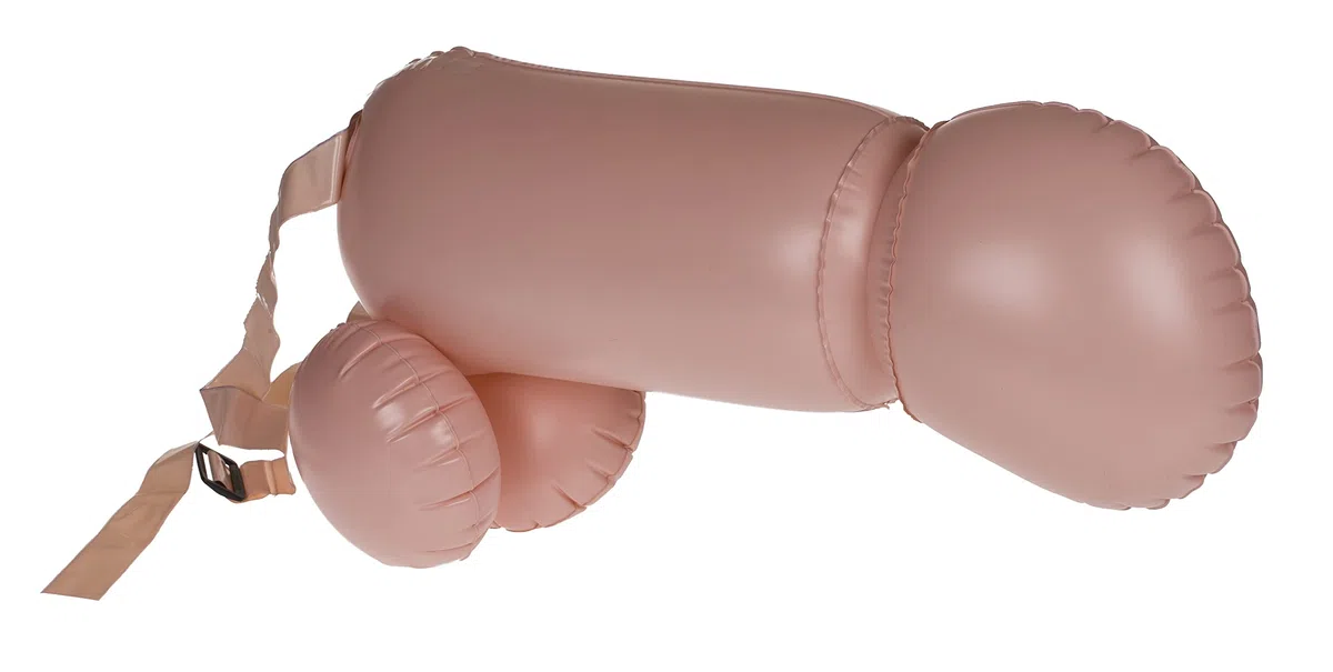 Jeu de 2 pièces de blague gonflable pénis pour adulte Jeu de fête pénis Combat Cock Fighting enterrement de vie de jeune fille