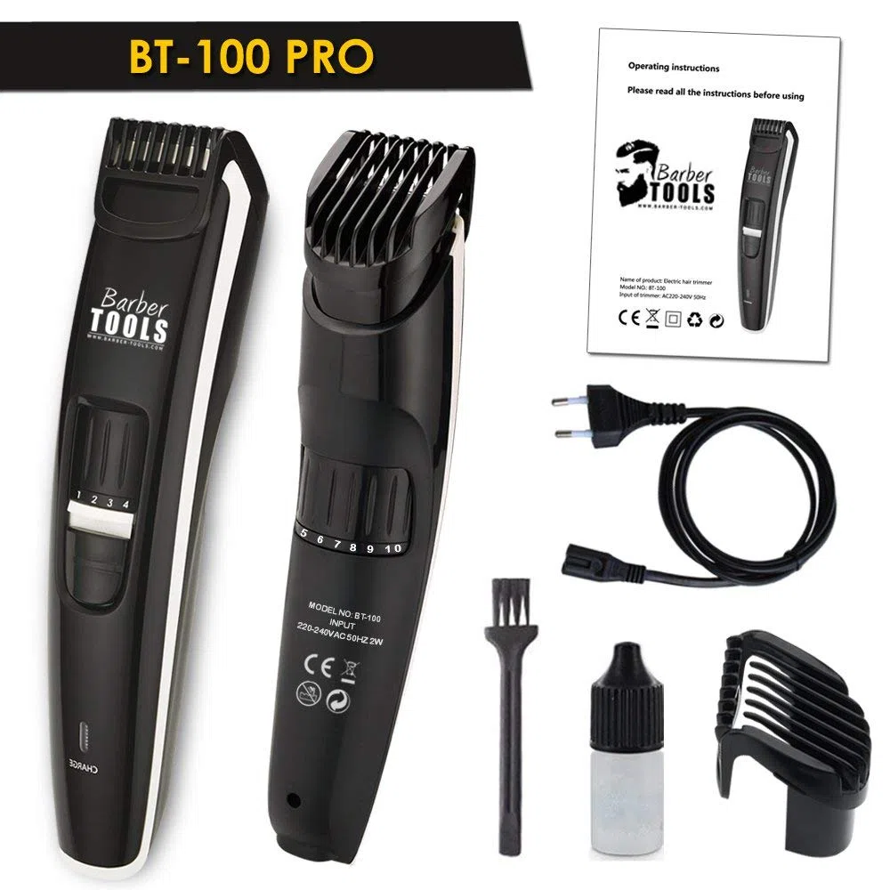 Tondeuse à barbe BT-100 Pro - Tondeuse à barbe professionnelle spécialement conçue pour l'entretien de la barbe. ✮ BARBER TOOLS ✮