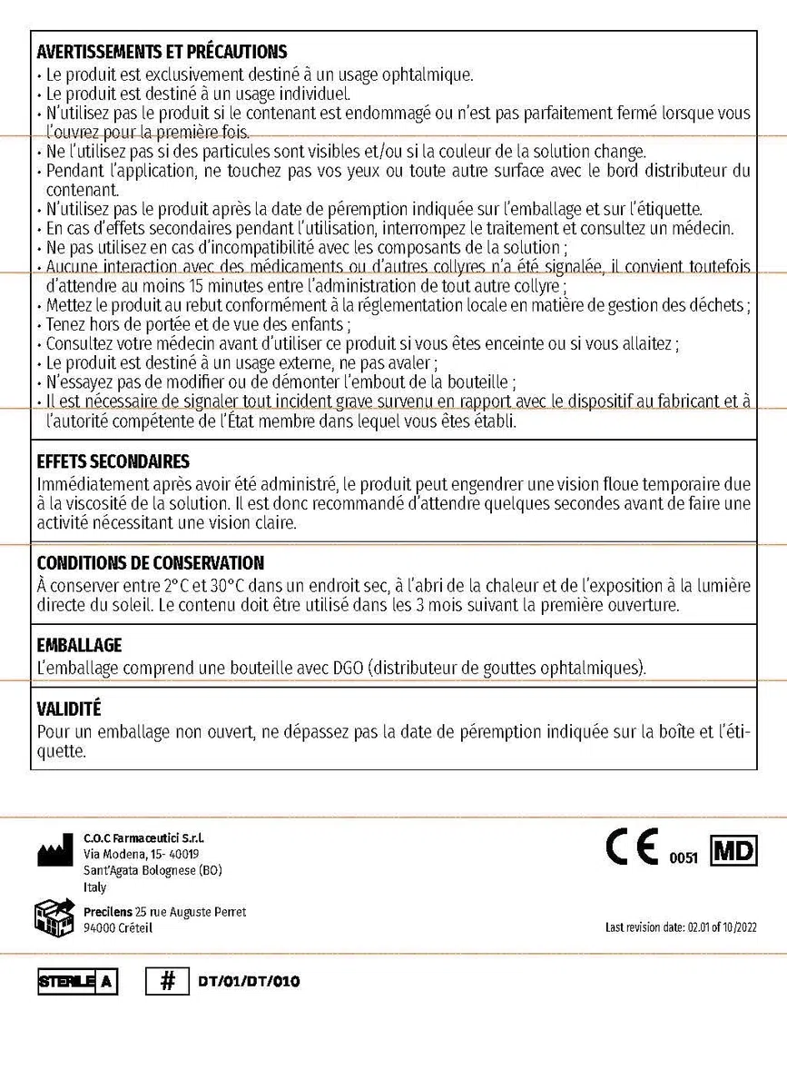 AQUADROP 2+ 30 Doses de 0.5ml Gouttes de Confort pour Yeux