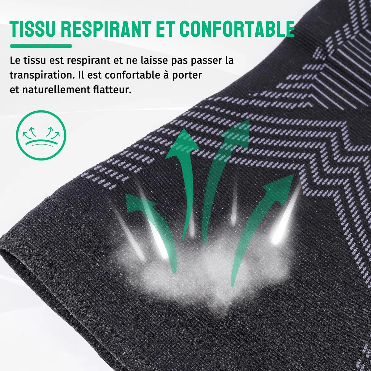 FOGOIN Maintien Compression Genouillère sport,Manchons de genou et jambe V2,Genouillere Arthrose Genou Genouillères pour Femmes/Hommes,Soutenir les douleurs articulaires,les dommages au ligament