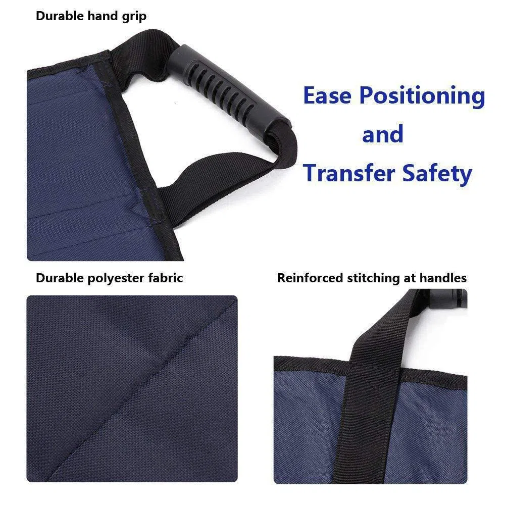 Drap De Glisse Drap De Transfert, Alèse De Positionnement avec 6 Poignées Renforcées,Drap Patient Réutilisable Et Lavable pour Soignant, Aide Familiale, Alité, Personne Âgée
