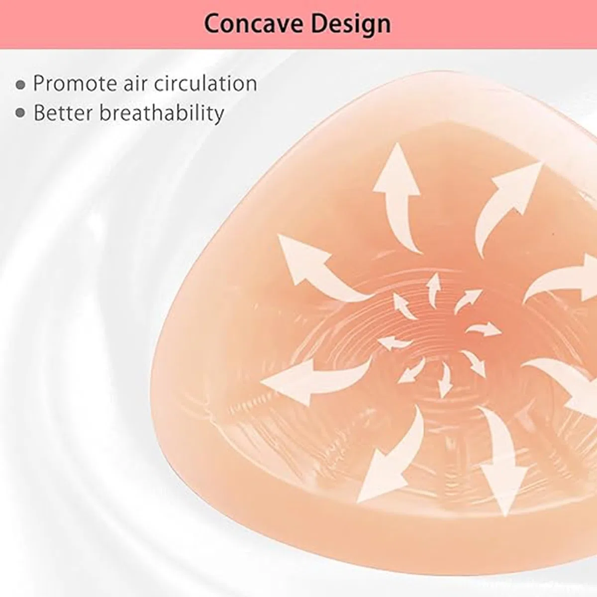Formes mammaires triangulaires en Silicone, prothèse Auto-adhésive, Mastectomie, Faux Seins, rehausseur de Soutien-Gorge Confortable (1 pièce),250g/Piece