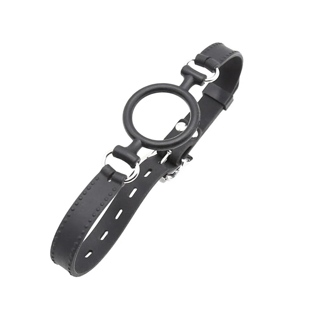 Bâillon En Forme de O, Bâillon Boule pour Adulte, Harnais de Tête avec Sangle Ajustable pour, Jeux de Rôle, Chambre à Coucher, Couples