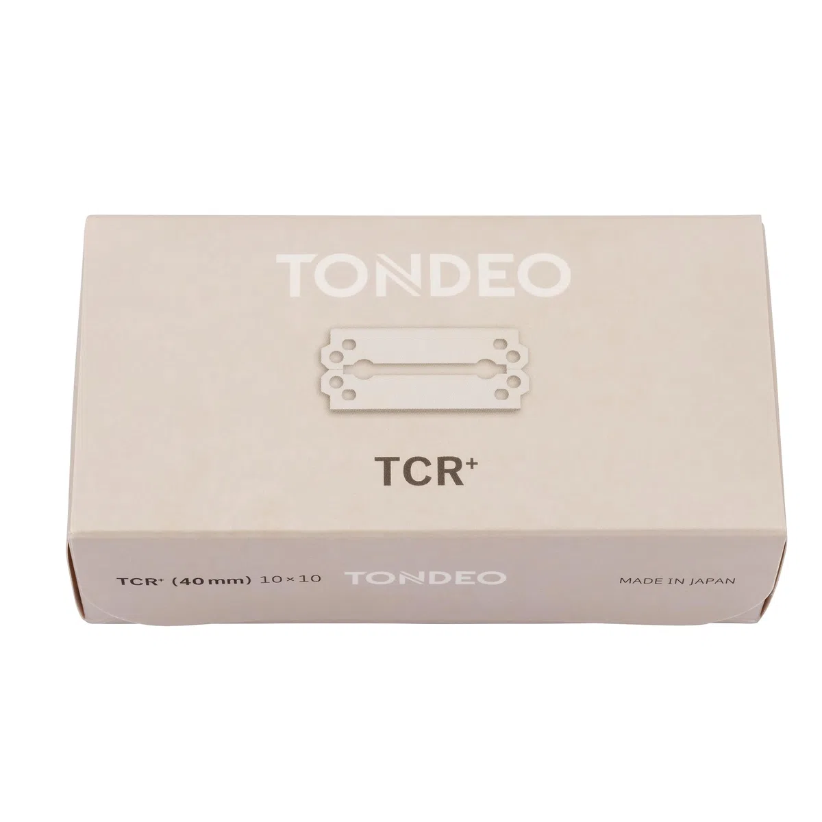 TONDEO Lames de rasoir TCR+ | 10x10 lames doubles inoxydables pour rasoirs TONDEO | La tradition d'un savoir-faire artisanal exceptionnel