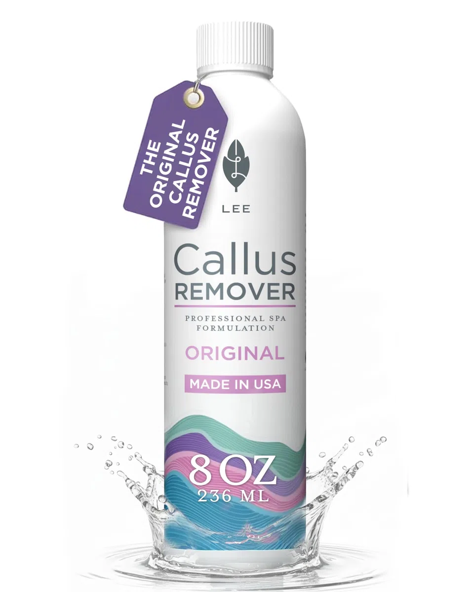 Le meilleur liquide et gel anti-callosités et anti-callosités de Lee Beauty Professional pour les cors et les callosités des pieds fait un meilleur travail qu'un rasoir électrique et une lime à pieds