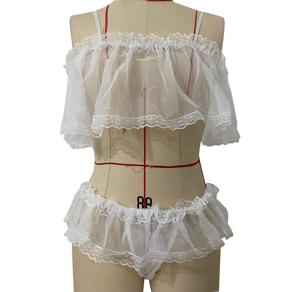 2026 Ensemble de Lingerie en Dentelle avec Armatures pour Femmes Deux pièces en Transparente pour Nuits romantiques