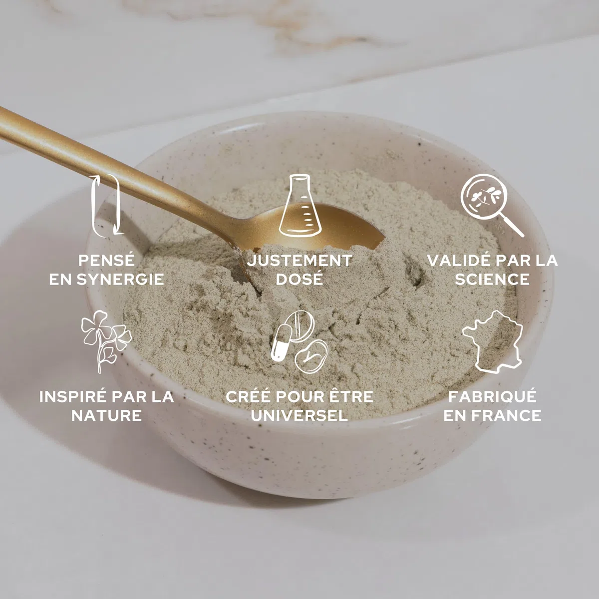 EPYCURE - Poudre Drainante - Détox, Contrôle du Poids, Coupe-Faim Naturel - 100% Naturel - Guarana, Maté Vert, Spiruline - 1 Mois - Sans Lactose, Sans Gluten - Fabriqué en France