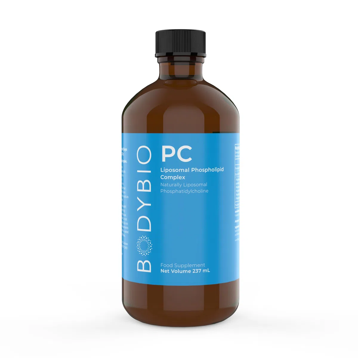 BodyBio PC - Complexe de Phospholipides avec Phosphatidylserine - Clarté Mentale, Memoire et Concentration - Complement Alimentaire Cerveau et Détox Douce - 273 ml