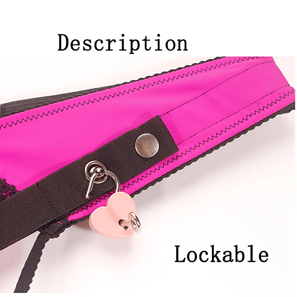 Chastity Cage Homme,Ceinture De Chasteté Homme Sissy Cage De Chasteté Résine Clips De Chasteté Cage à Pénis Avec Serrure Bondage Sextoys (Pink-M)