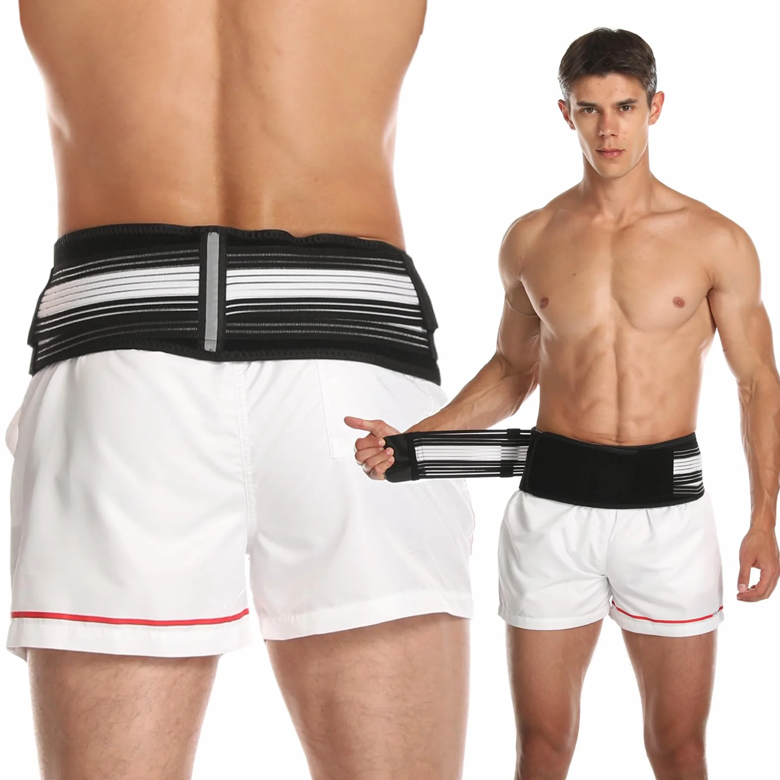 Paskyee Ceinture de sciatique pour soulager le mal de dos et la sciatique pour les hommes et les femmes - Soulagement de la sciatique, du bas du dos, de l'articulation Si et de la douleur pelvienne
