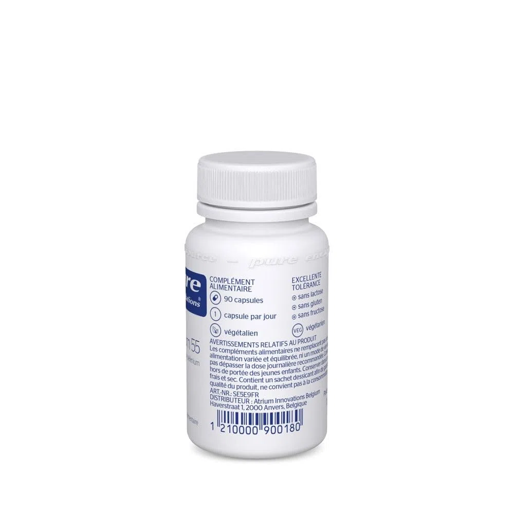 Pure Encapsulations - Sélénium 55 - L-Méthionine de Sélénium - Oligo-Élément & Antioxydant - Aide au Fonctionnement Normal du Système Immunitaire - 90 Gélules Véganes