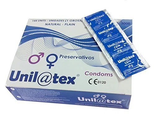 Unilatex - Lot de 144 préservatifs naturels