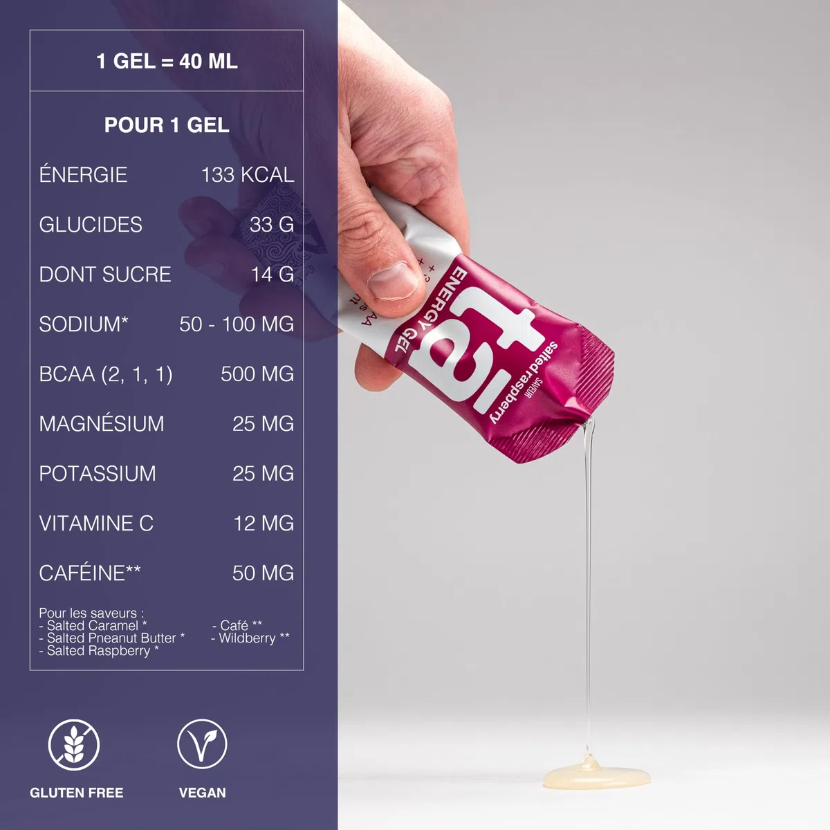 TA ENERGY - Gel Energétique - Salted Watermelon x12 - Energie - Sodium - BCAA - Antioxydants - Idéal pendant les activités sportives 133Kcal