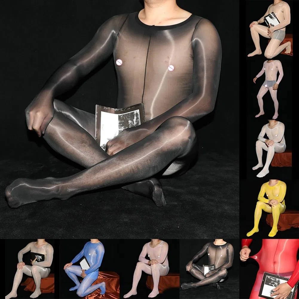 Ensemble lingerie exotique brillante pour homme pour un port confortable (entrejambe fermé)
