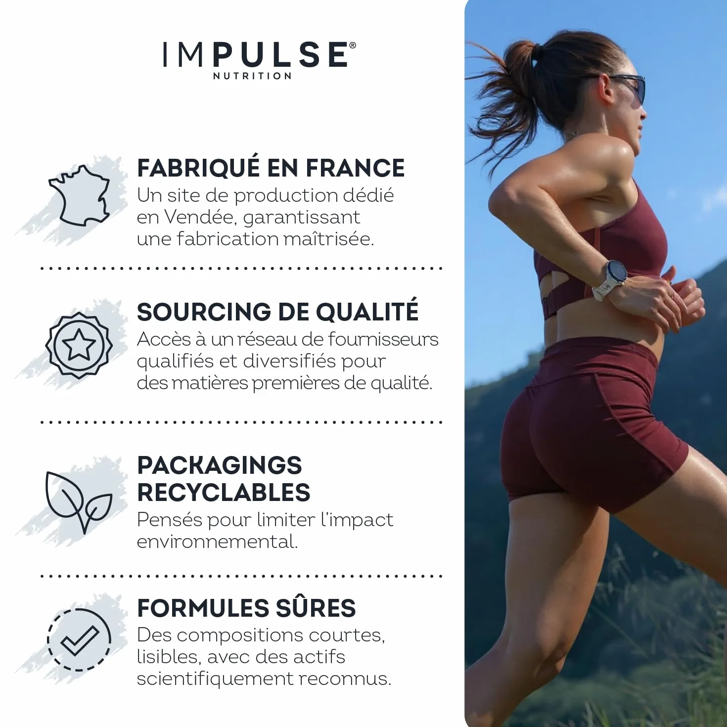 Impulse Nutrition - Peptides de Collagène Peptan 300g - Complément alimentaire sport avec Collagène Bovin - Articulations, Récupération, Peau & Tonicité - Goût Neutre - Fabriqué en France