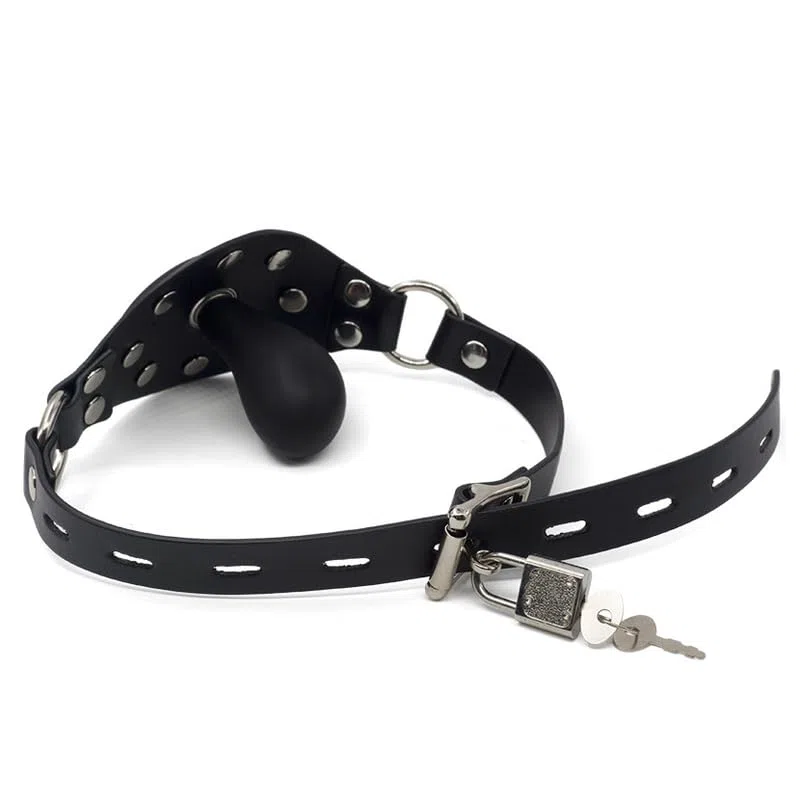 Bondage Masters Ball Gag Bâillon buccal gonflable verrouillable en latex et silicone