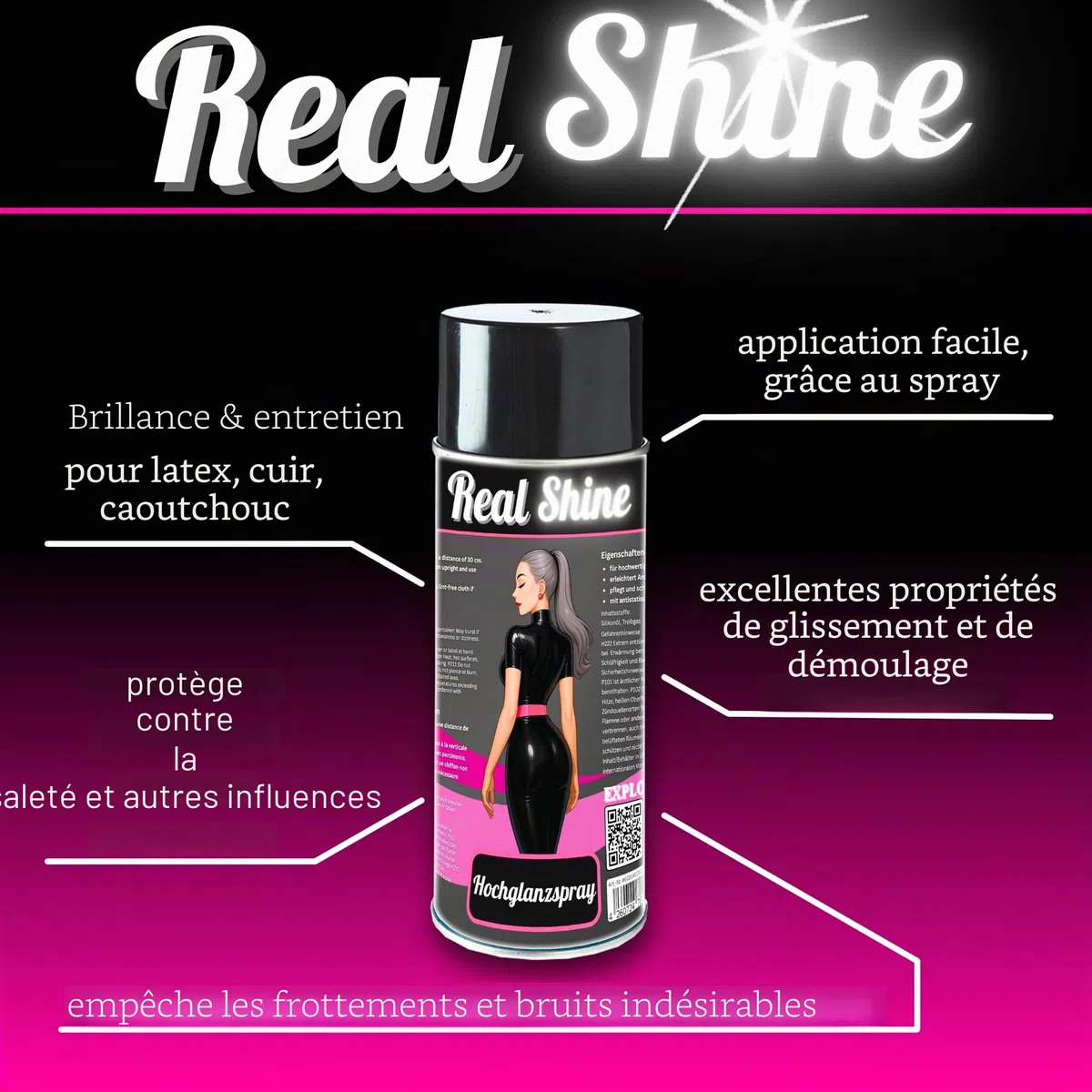 Optimal Products die bessere Lösung Spray brillant pour latex brillant 400 ml