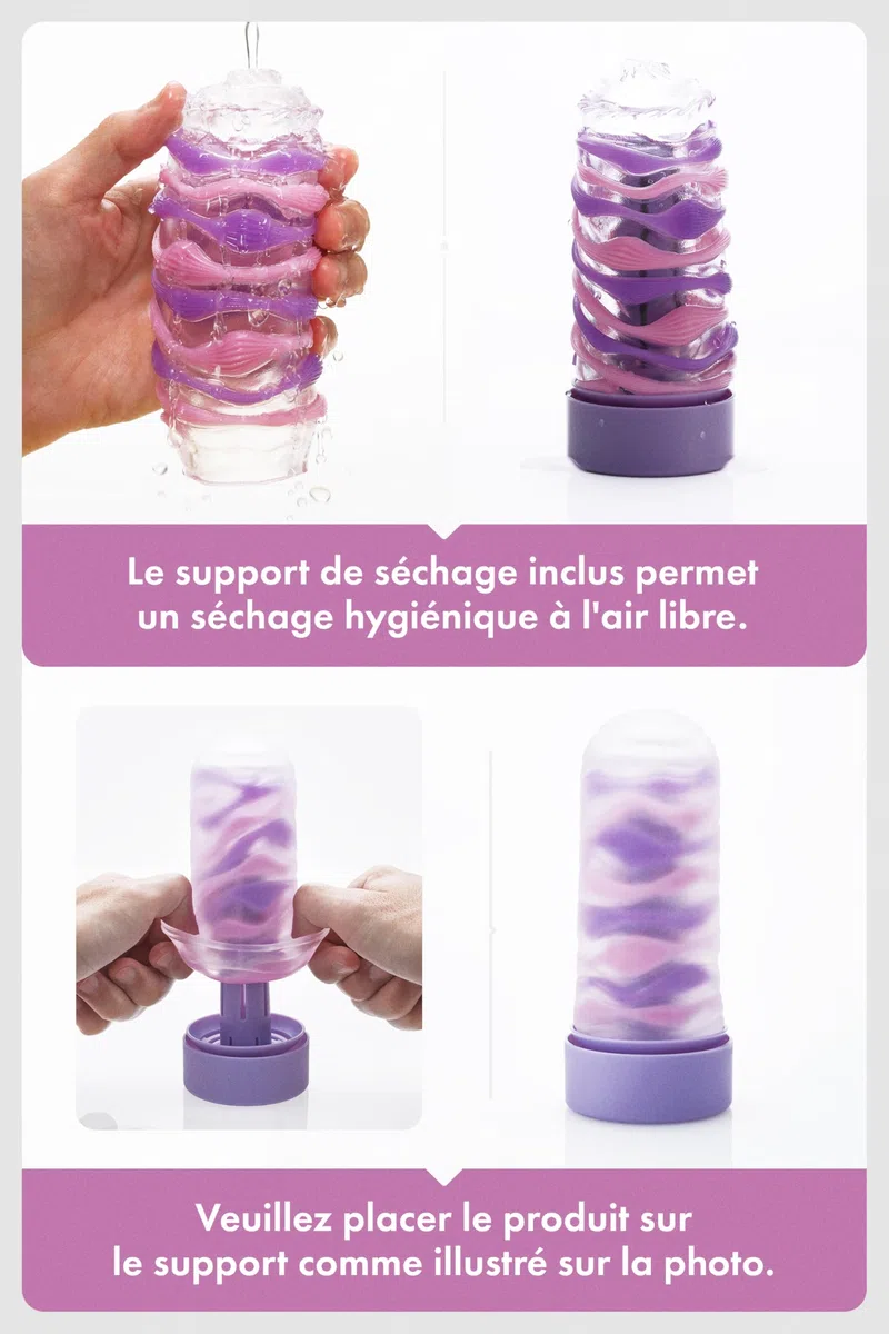TENGA ARTE DRAPE - Masturbateur manuel réutilisable - Détails souples et doux