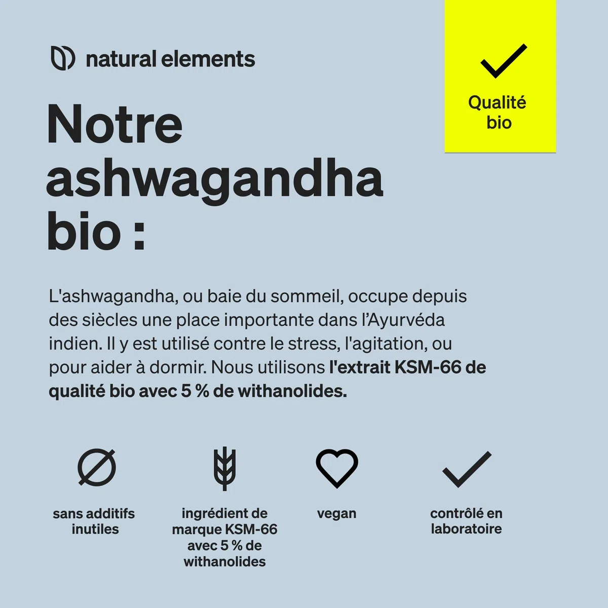 Ashwagandha Bio KSM-66 en Gélules Extra Fort 600mg par dose journalière – 180 Gélules Vegan – 100% Végétalien Certifiée Sans Additifs Artificiels