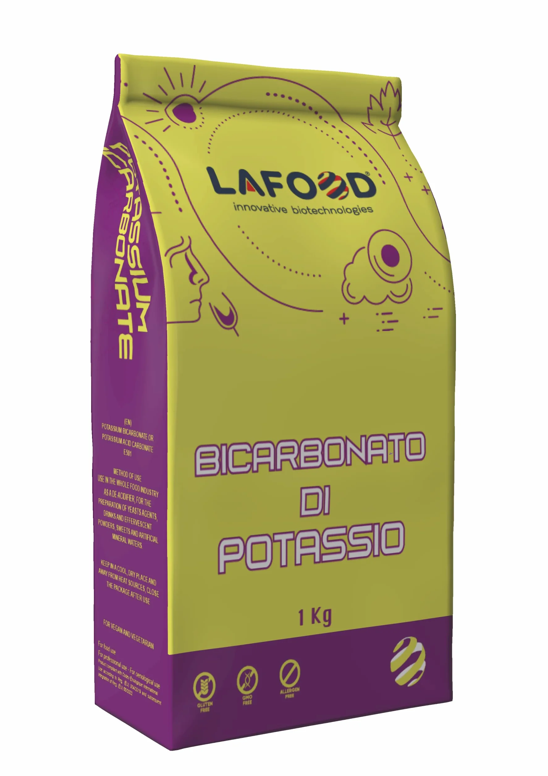 Bicarbonate de potassium E501 (II) FU/BP/FCC - 1 kg