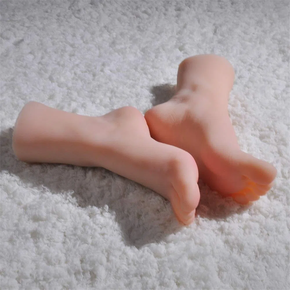 Silicone Pieds Modèle, Modèle de Pied de Simulation féminin européen et américain, Mannequin de Pied de Pied Parfait de beauté de Taille 36A.