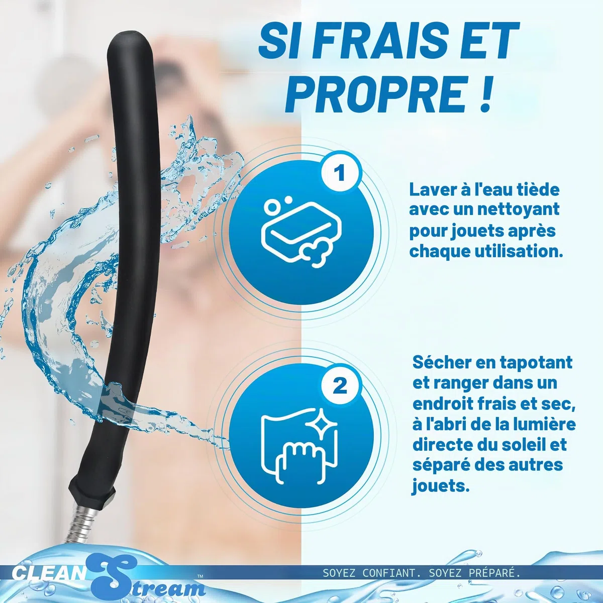 CleanStream Buse de Confort Douche