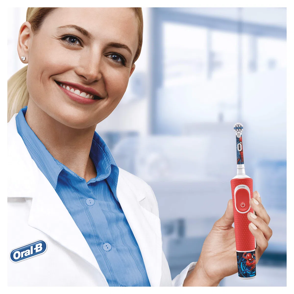 Oral-B Kids Lot de 4 têtes de rechange pour brosse à dents électrique avec personnages Marvel Spider-Man, spécialement conçues pour les enfants à partir de 3 ans