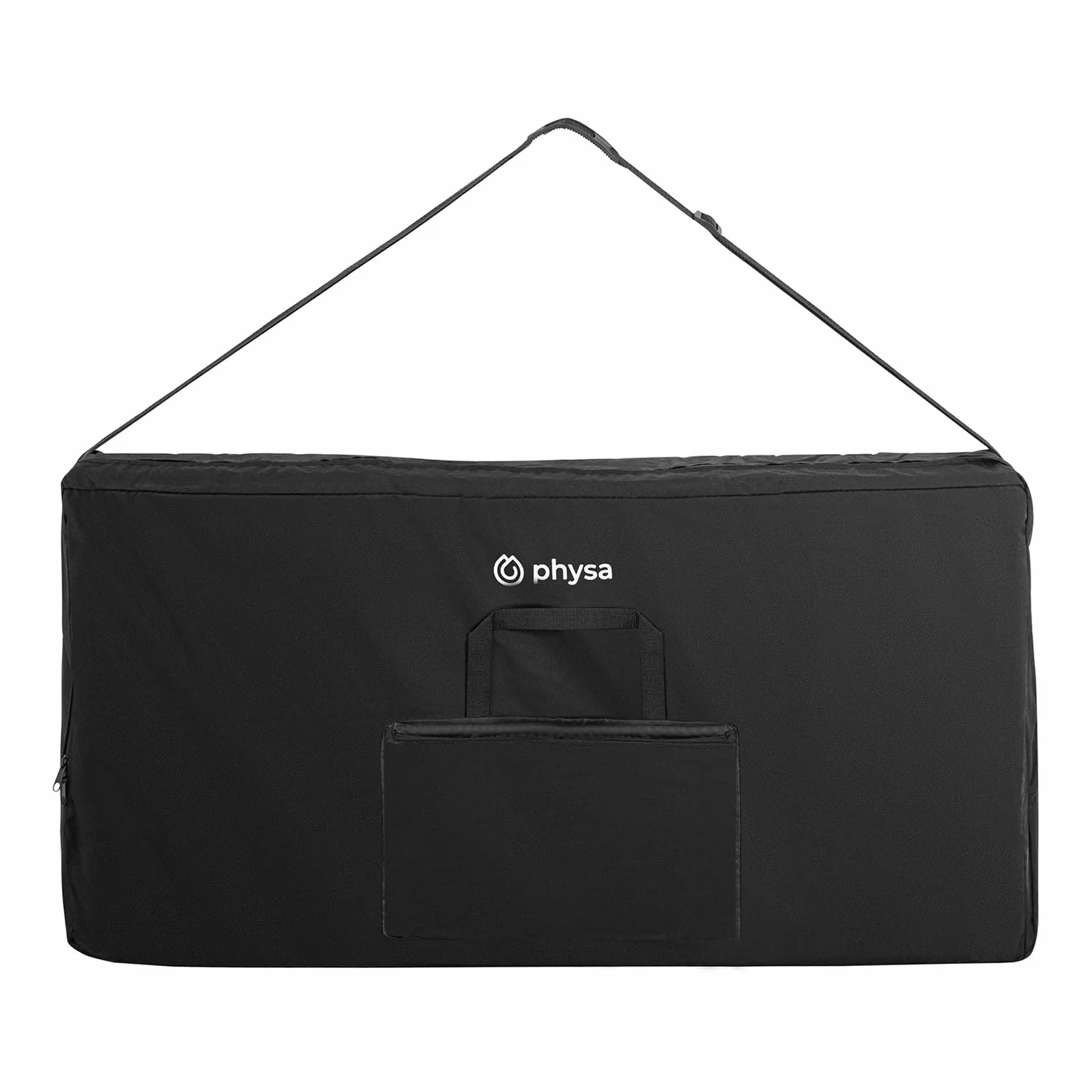 Physa Chaise De Massage Assis Pliante Pliable Portative Table Professionnelle Matériel À Domicile PHYSA MONTPELLIER BLACK (Acier, PVC, Capacité 160 kg, Sac Compris, Noir)