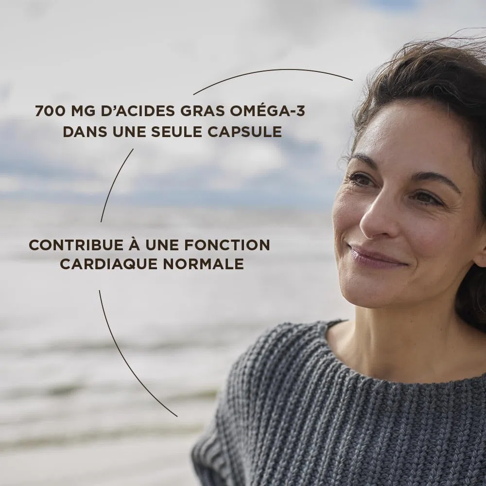 Solgar Omega 3 - Acide Gras Essentiel pour l'Organisme - Fonction Cardiaque Normale - Formule Concentrée - EPA et DHA - Hautement Assimilable - Complément Alimentaire - Flacon de 60 capsules