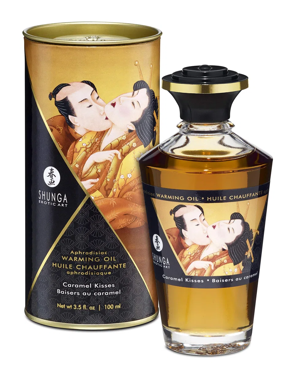 SHUNGA Huile Chauffante Baisers au Caramel 100 ml