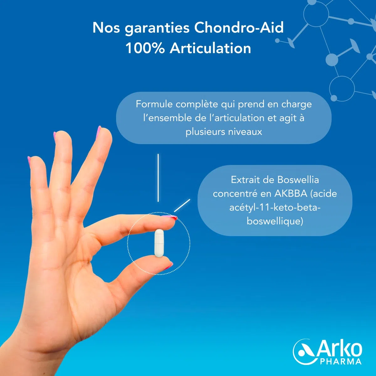 Arkopharma - Chondro-Aid 100% Articulation | Flexibilité et Bien-être Articulaire - Mobilité et Souplesse - Articulations - Gênes Articulaires | 3 Mois - 180 gélules