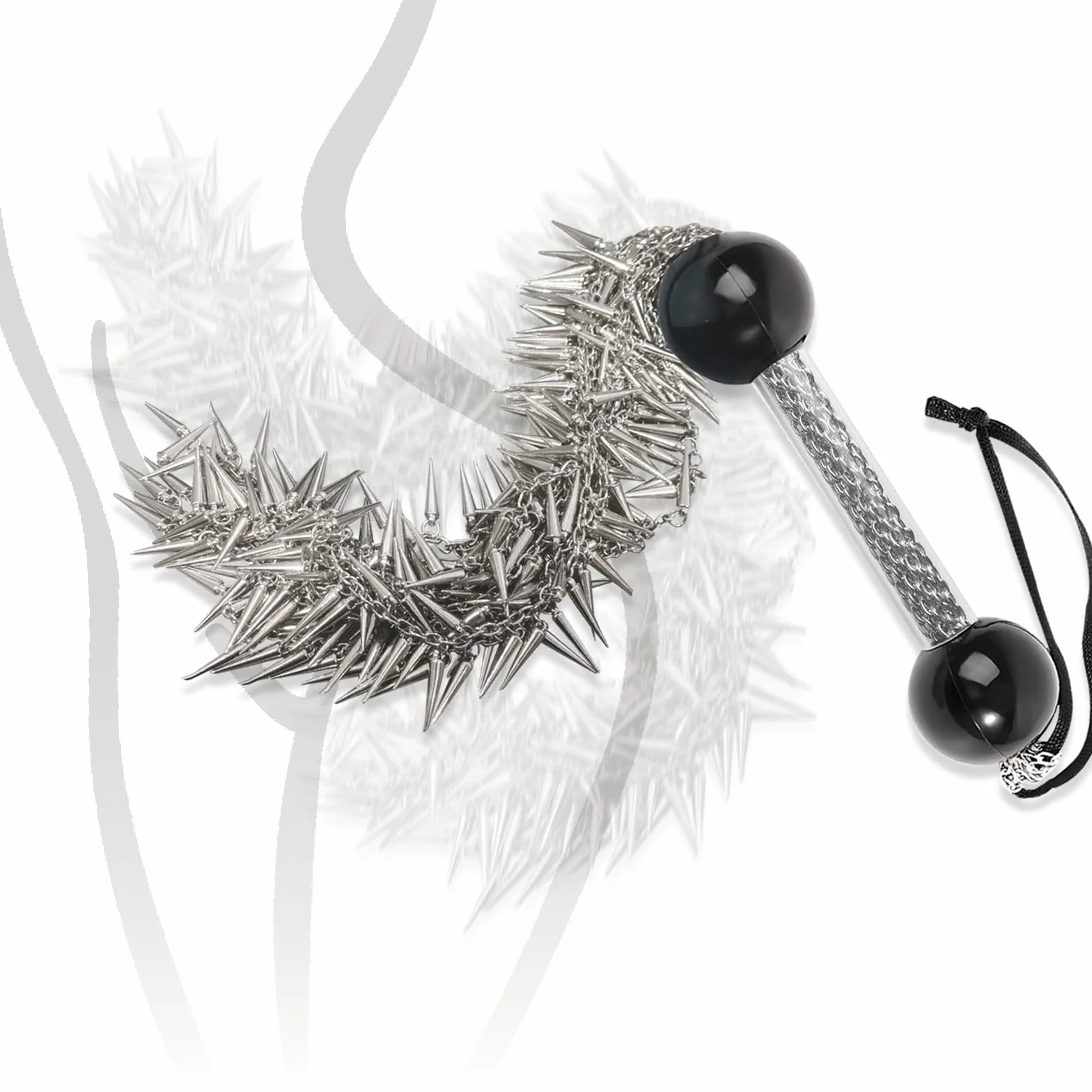 Fouet à Chaîne en Métal Poignée Confortable Fouet Sexy Érotique Cravache | Fessée Fétiche Accessoires de Bondage Durables Sex Toys SM Jeu de Rôle Jouets Sexuels pour Couples
