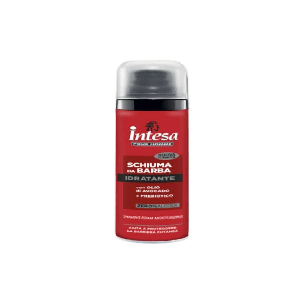12 x Intesa pour homme Mousse à Raser idradante avec AVOCAT Huile 50 ml Travel Size