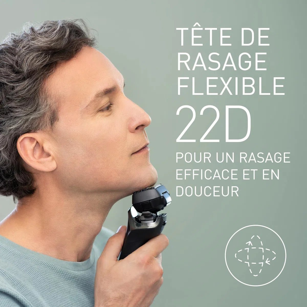 Panasonic ES-LS6A-K803 Rasoir Électrique pour Hommes Peau Sèche et Humide 6 Lames, sans Fil de Qualité Supérieure, Capteur de Barbe Réactif, Lames en Acier Japonais, tête Multi-Flex 22D, Noir Mat