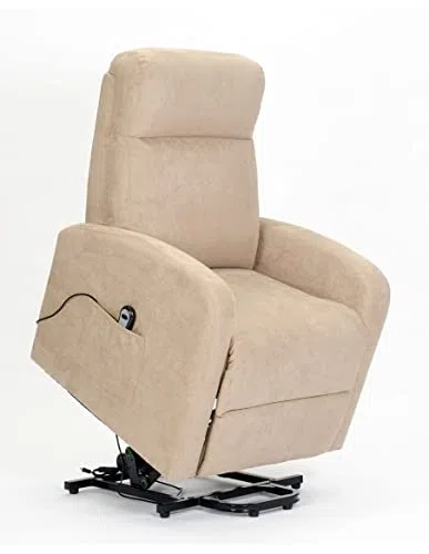 Chanel1 Fauteuil Electrique releveur Dispositif Médical 2 Roues siège à Micro-Ressorts Doux fauteuils pour Personnes âgées Fauteuil de Relaxation Camel