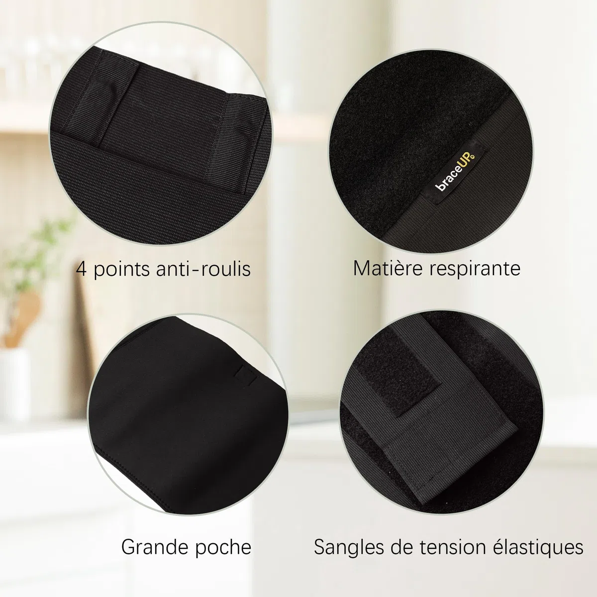 BraceUP Attelle Dorsale Extra Large pour Femmes et Hommes – du 3XL au 5XL, maintien lombaire extra large avec sangles et compressions, pour le bas du dos et les lombaires (4XL 157-188 cm)