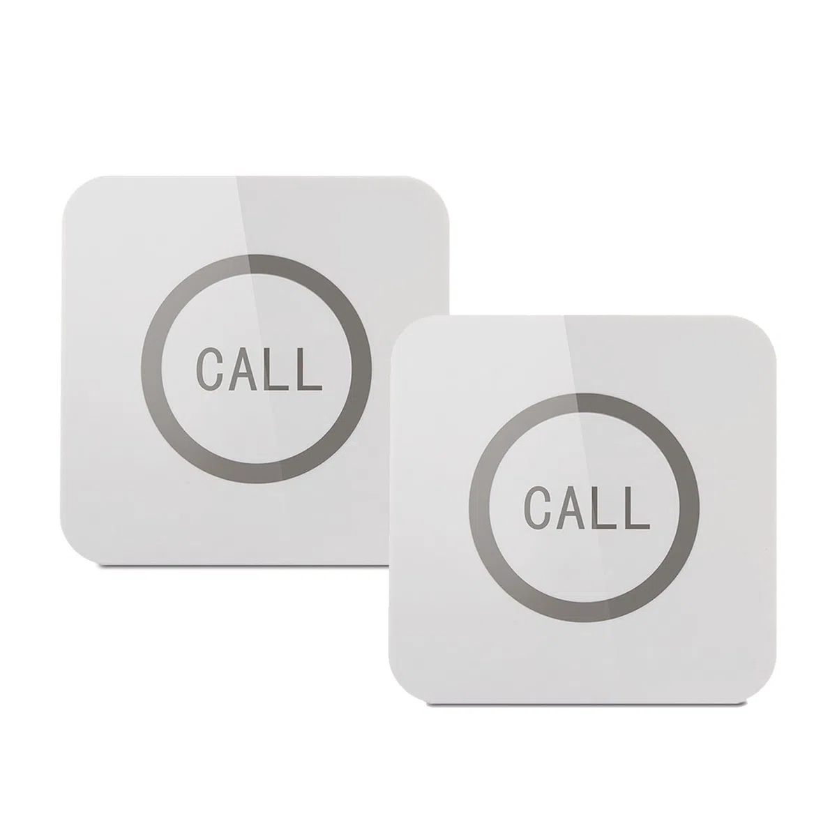 ALIBELL 2 Boutons d'Appel pour Le Système de Restaurant, Récepteur Requis | Boutons d'Appel sans Fil Étanches pour Serveur, pour Restaurants, pour Hôtels, pour Cafés et pour Bars