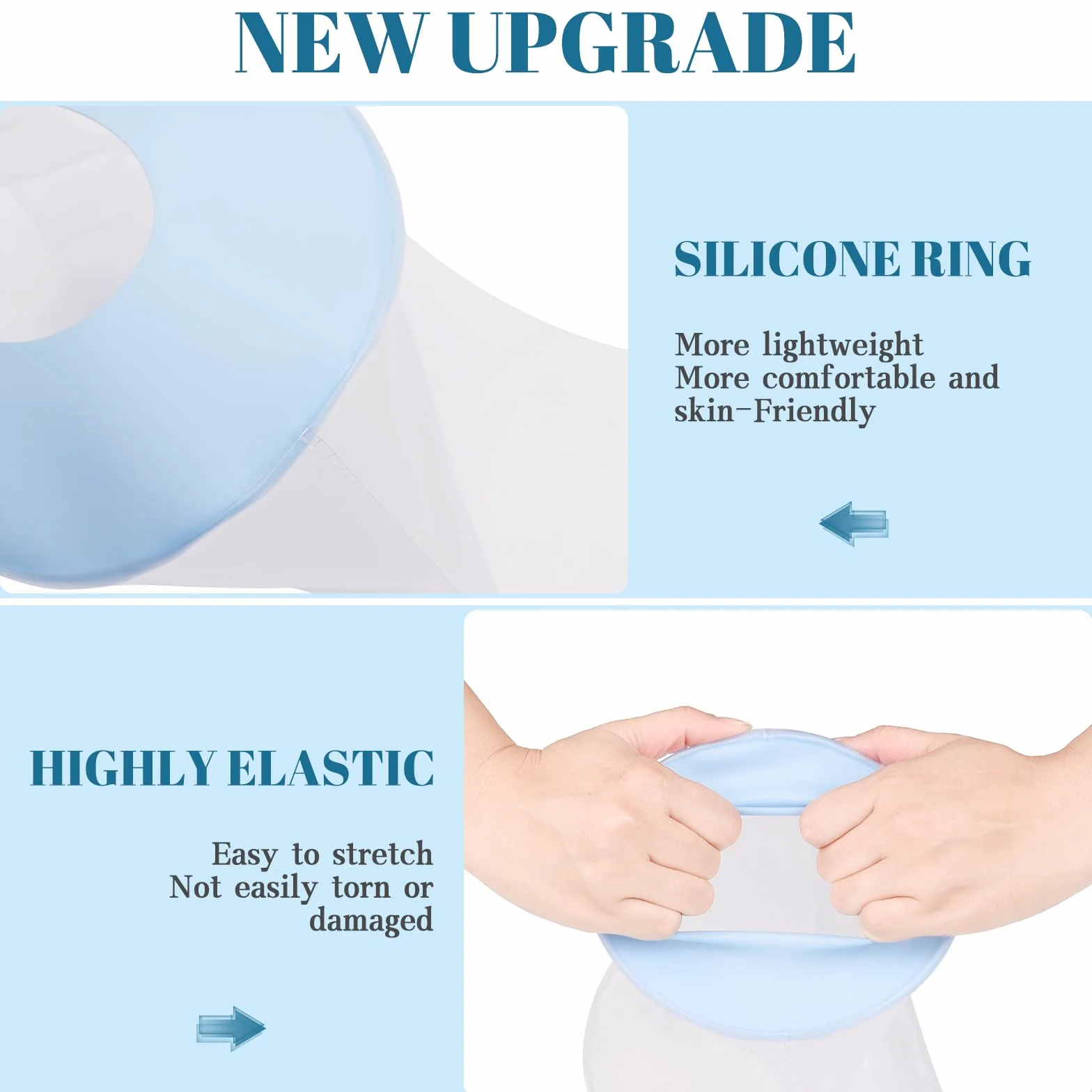Fasola Protection Genou Douche, Protège Attelle Genou Douche Adulte, Réutilisable Sac de Douche Protection Genoux, Maintenir le Bandage au Sec, XL