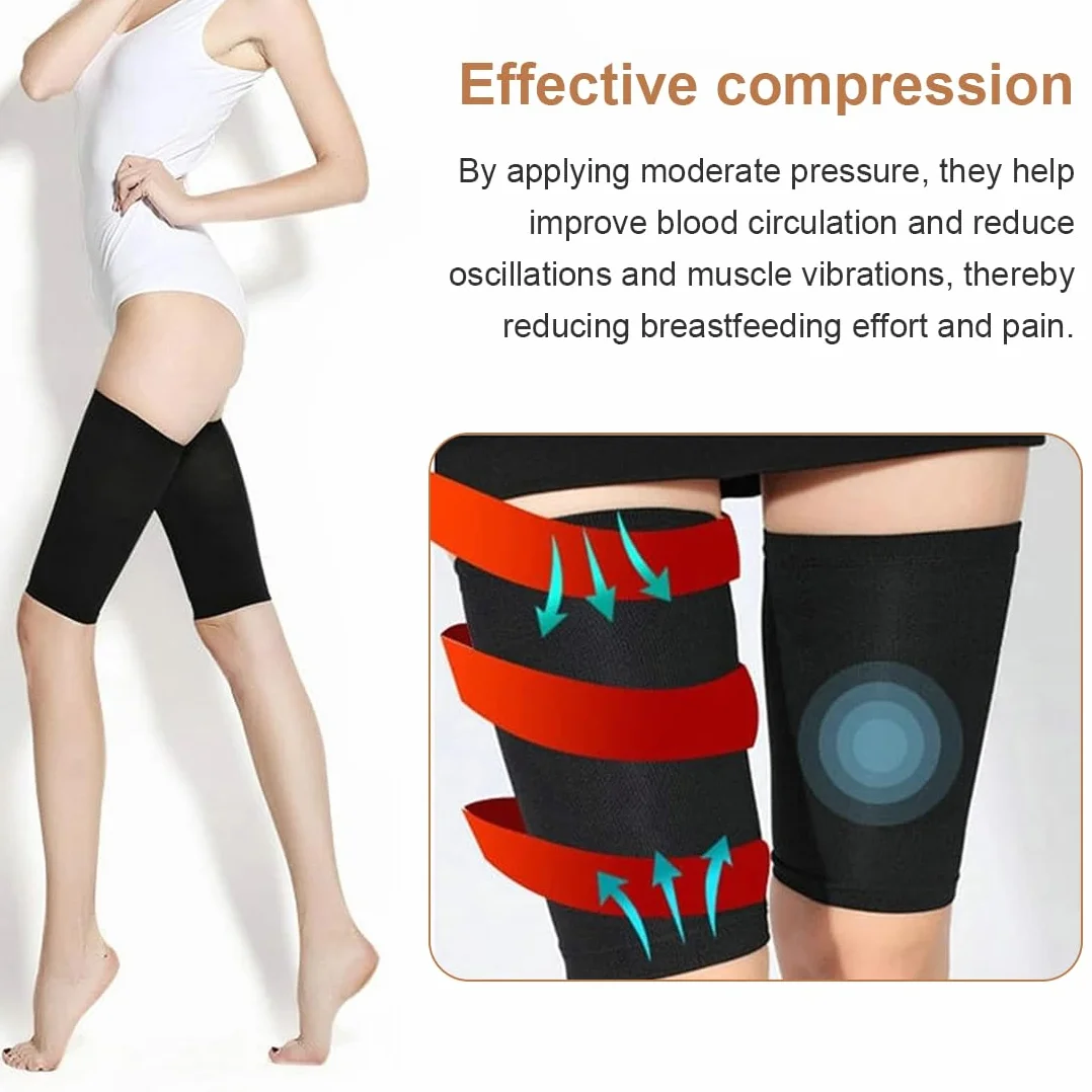 Manchon de compression pour cuisse, 2 Pièces manchon de soutien de compression de cuisse, Soutien aux Cuisses, manchon de compression ischio-jambiers pour homme et femme