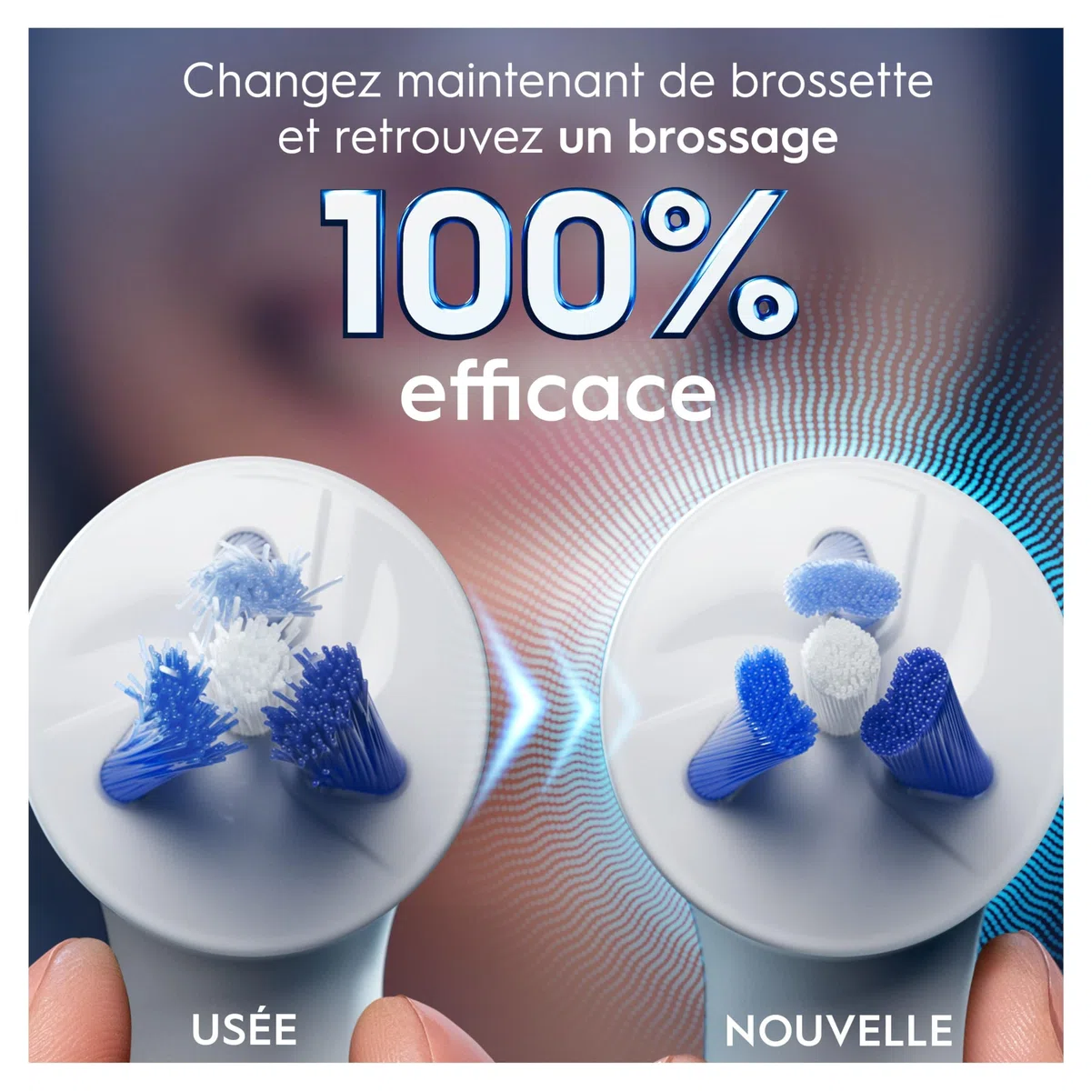 Oral-B Brossettes de Rechange Interdental Clean, Lot de 2, Blanches | Recharges Brosse à Dents Électrique iO, Brossage Interdentaire en Profondeur, Conçues pour les Zones Difficiles d’Accès