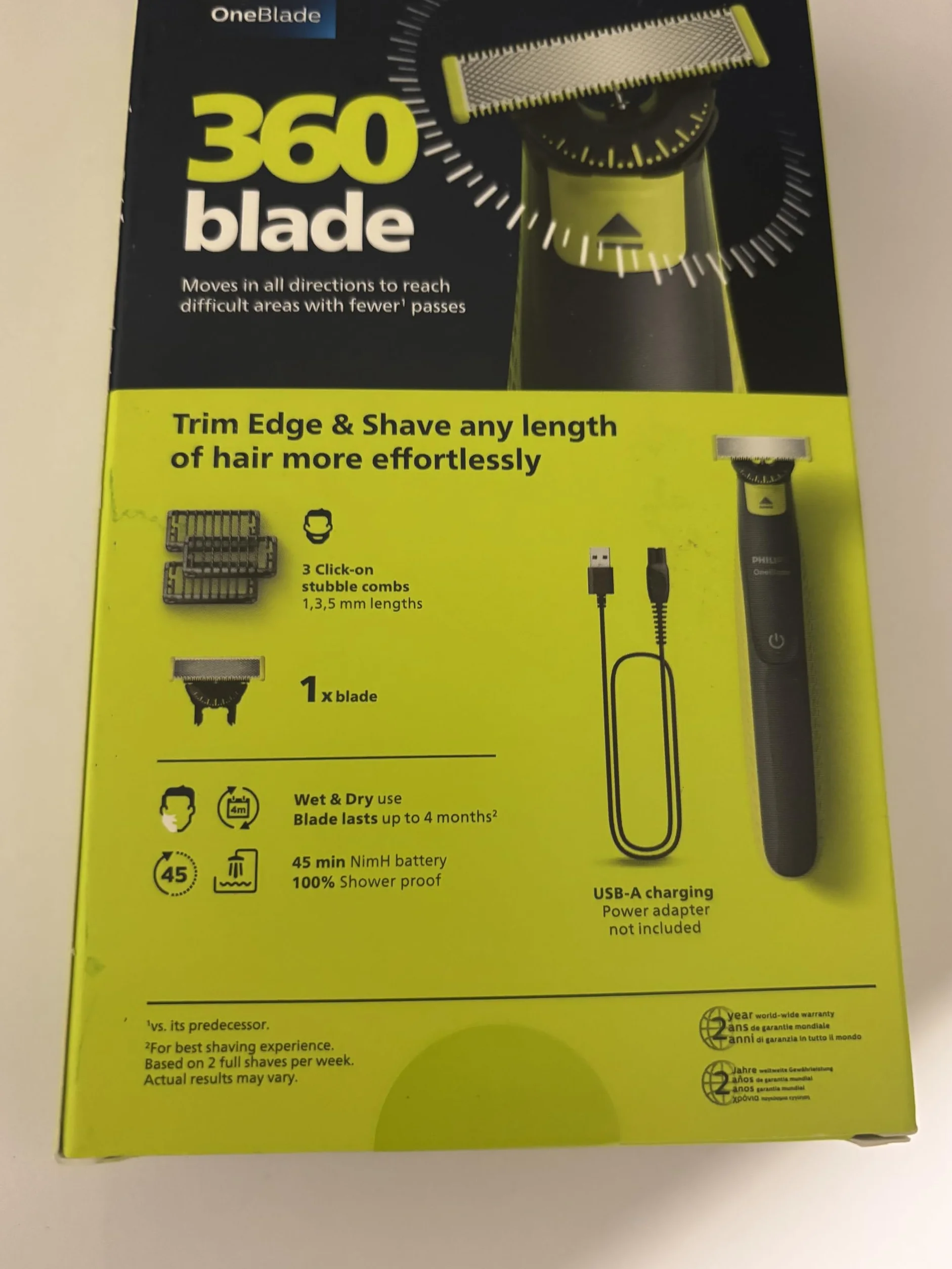 Philips Tondeuse Cheveux Noir et Vert QP2724/23