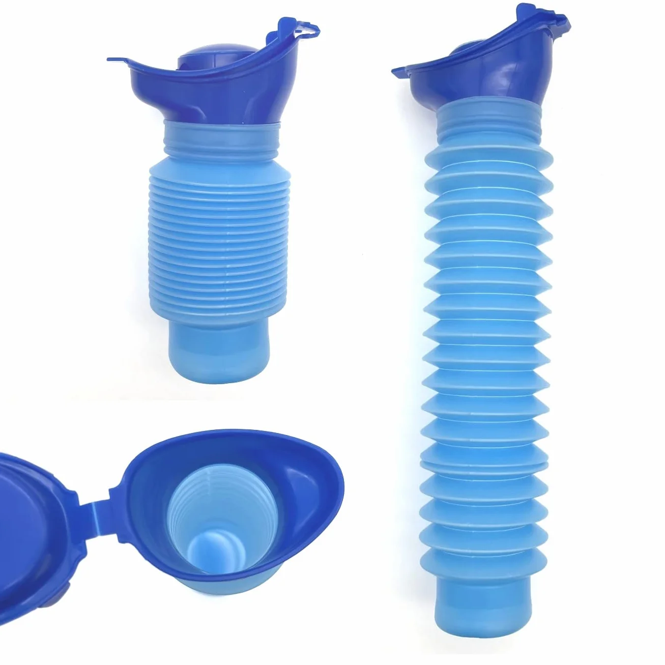 JZK Urinoir de poche portable d'urgence, réutilisable et rétractable pour homme, femme et enfant