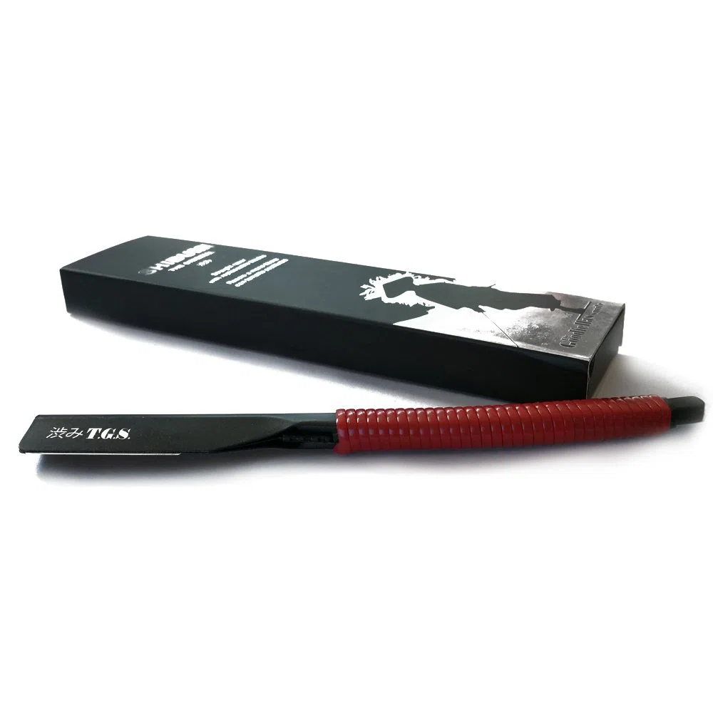 THE GOODFELLAS' SMILE Rasoir à Main Libre Shibumi avec Lames Interchangeables de Style Japonais | Utilise des demi-lames standard pour un rasage précis de style barbier, rasoir non pliable