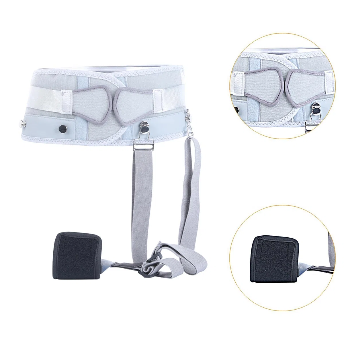 Aide à La Marche, Ceinture de Gait à Boucle avec Sangles de Jambe Détachables, Dispositif de Soutien pour laRééducation des Jambes, Aide au Lever pour Personnes Handicapées, pour Personnes âgées, L