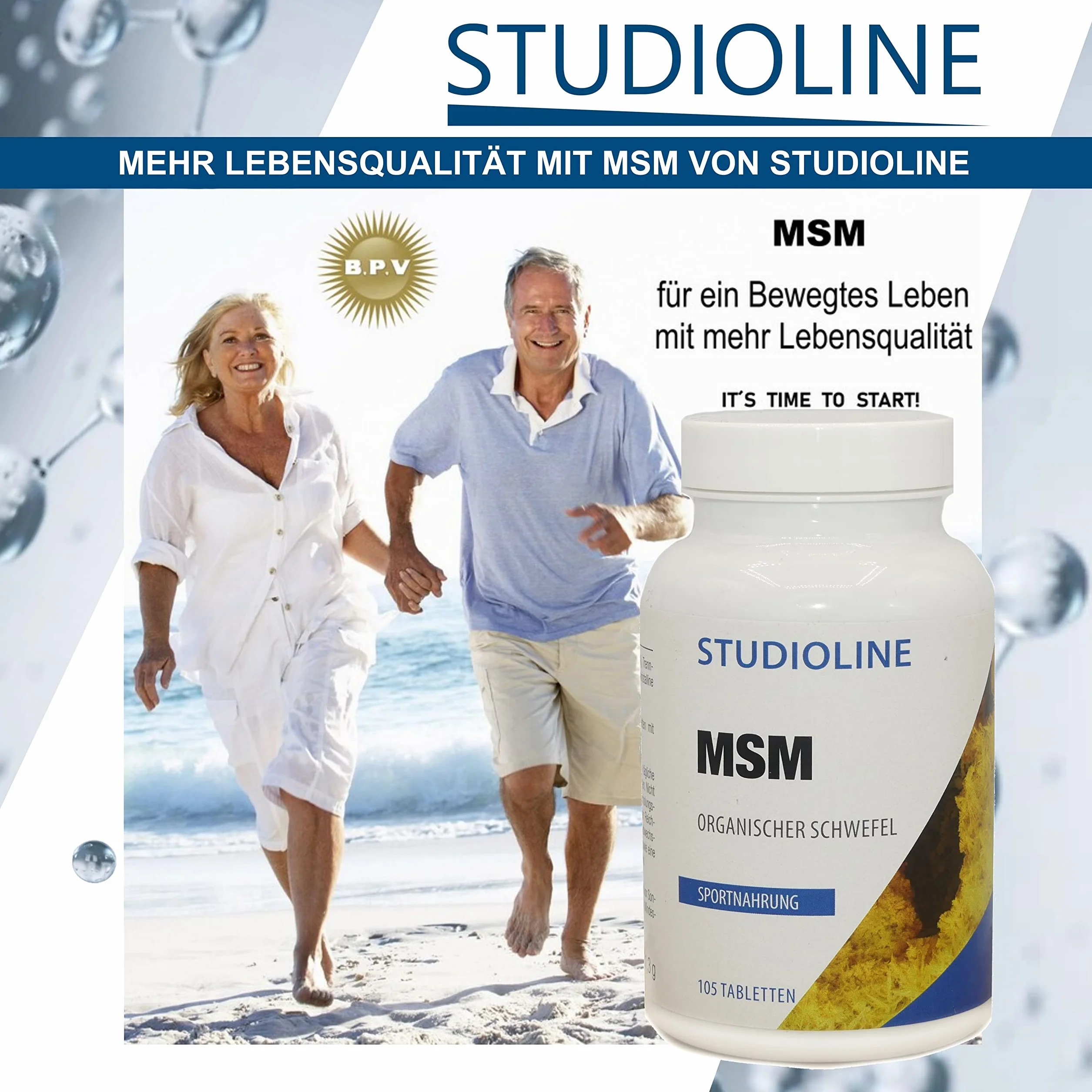 Comprimés MSM | 105 gélules | Dose maximale de 5000 mg dose quotidienne | Soufre organique | Méthylsulfonylméthane