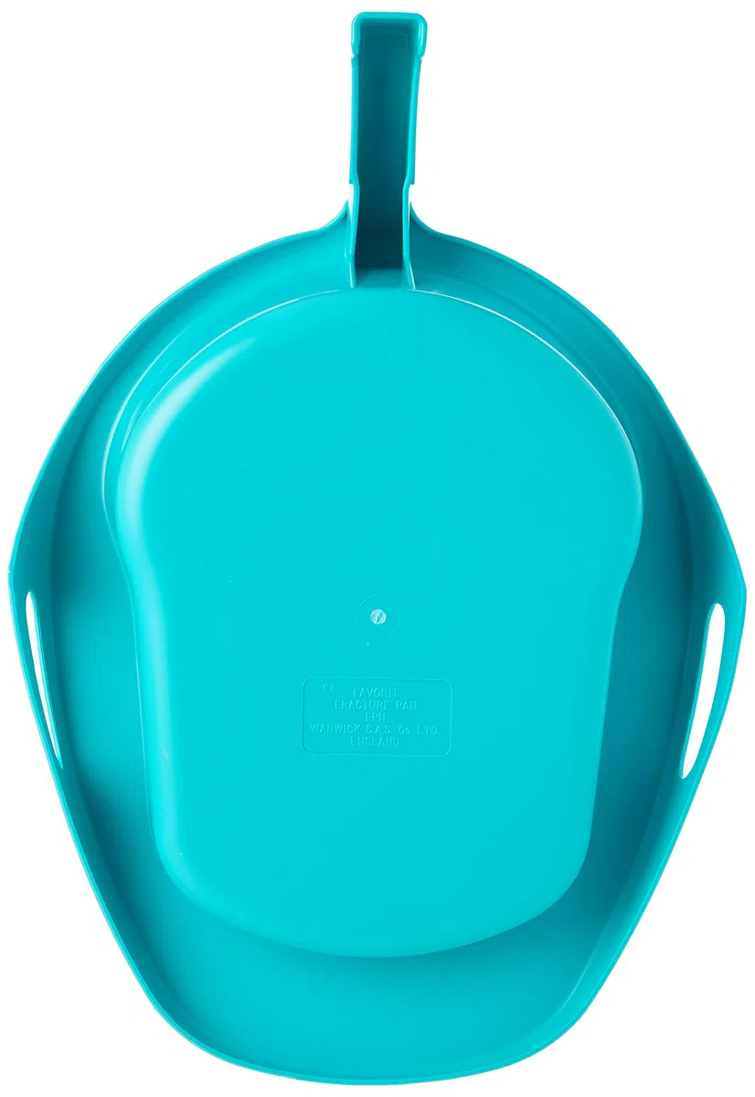Performance Health Fracture Bed Pan with Green Lid