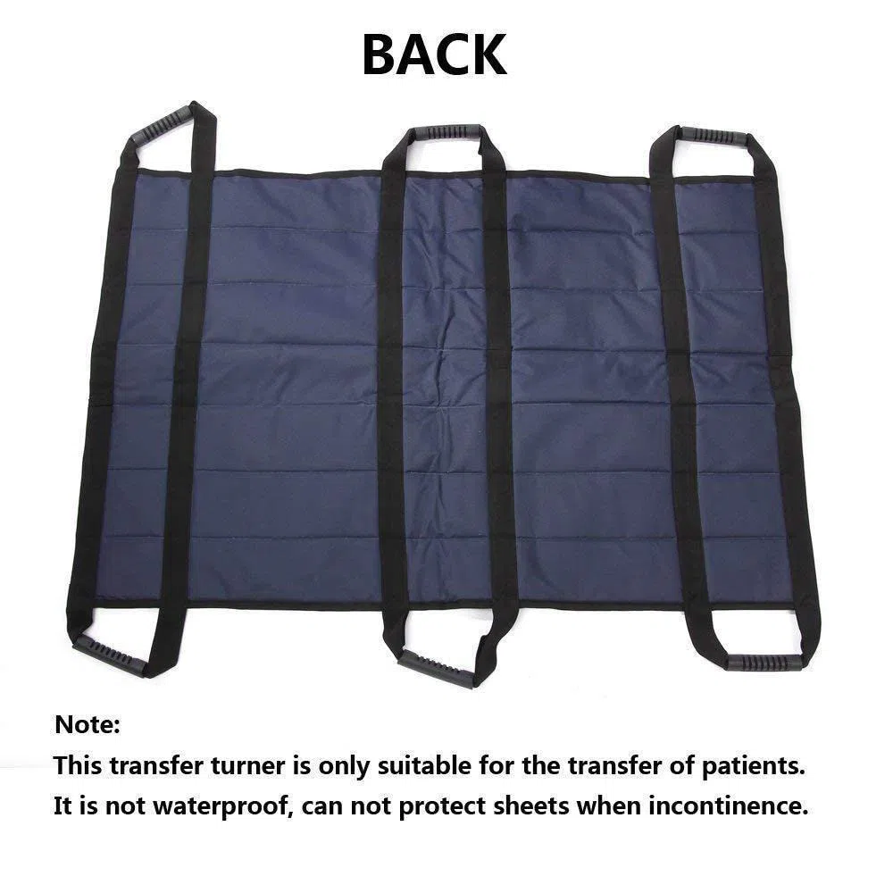 Drap De Glisse Drap De Transfert, Alèse De Positionnement avec 6 Poignées Renforcées,Drap Patient Réutilisable Et Lavable pour Soignant, Aide Familiale, Alité, Personne Âgée