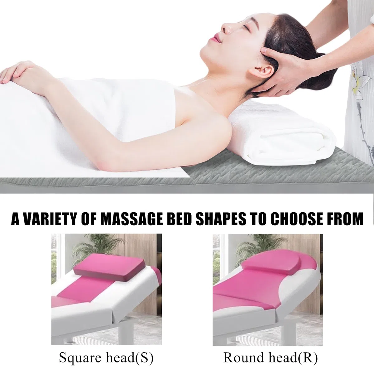 Jupe de lit solide pour table de massage avec trou, doux, doux pour la peau, imperméable, résistant à l'huile, anti-taches, respirant, lit de beauté, couverture complète pour lit de thérapie